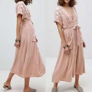 💮NWT💮 Free People Love To Love You Embroidered Midi Dress, Medium